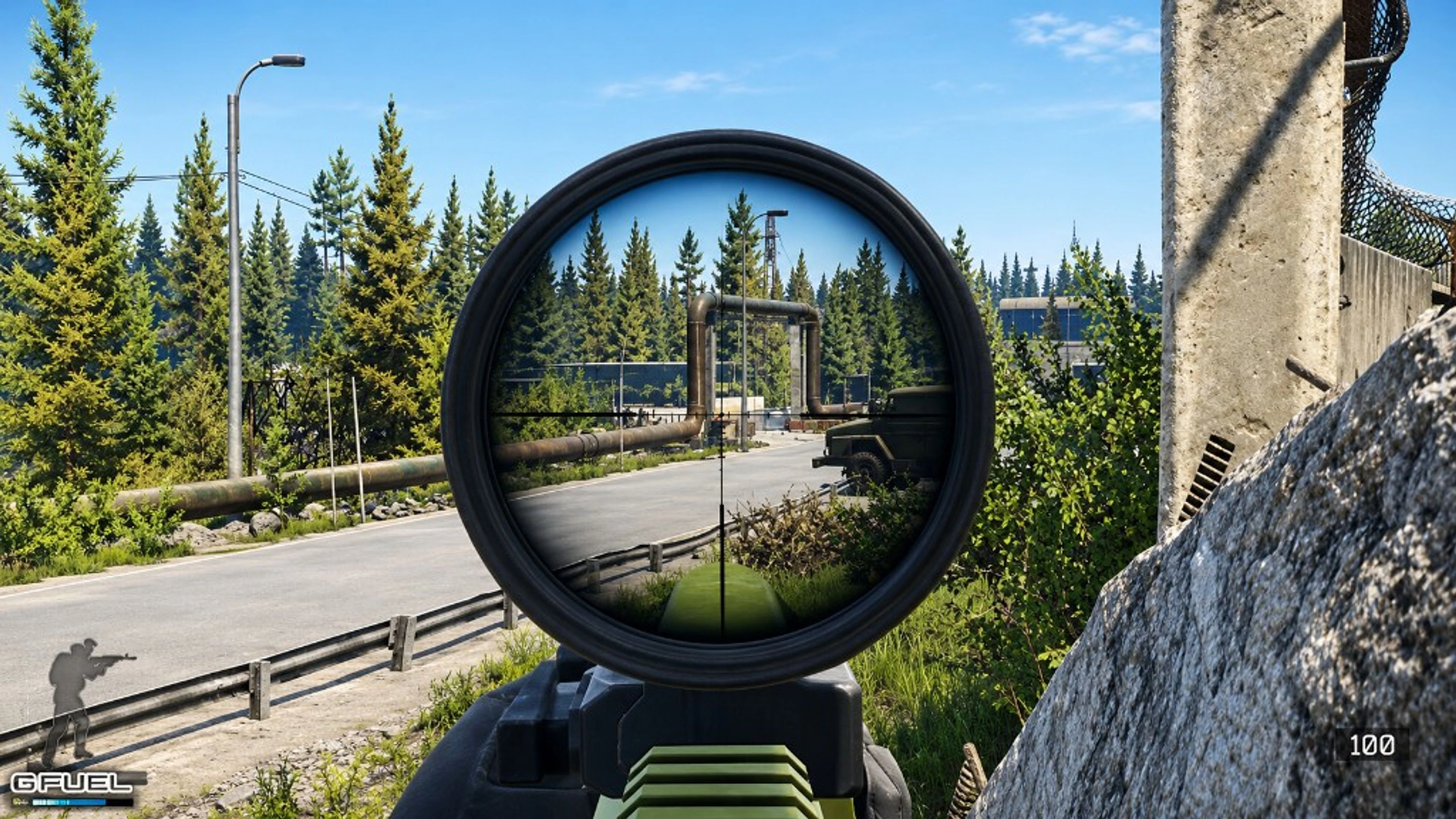 Escape from Tarkov aimbot scoped view